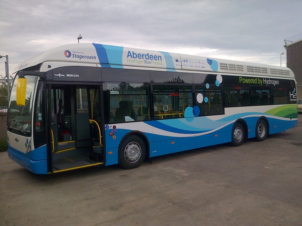 Autobus de hidrógeno en Aberdeen