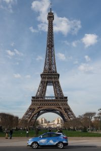 Taxí de pila de hidrógeno en Paris