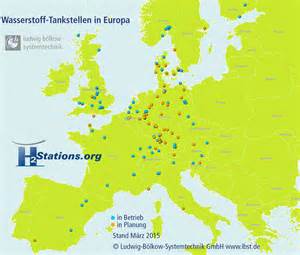 Hidrogeneras en el Europa a marzo de 2015