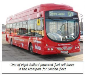 Autobús pila de combustible de hidrógeno de Ballard en Londres