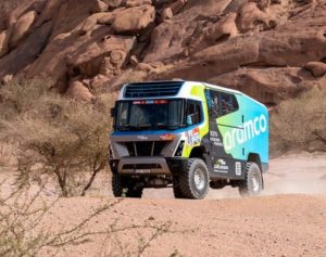 Camión de hidrógeno Gaussin Truck H2 en el Rally Dakar 2022